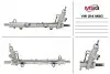 Рулевая рейка с ГПК новая VW MULTIVAN V (7HM, 7HN, 7HF, 7EF, 7EM, 7EN) 03-15; VW TRANSPORTER V (7JD, 7JE) 03-15 MSG VW214 (фото 1)