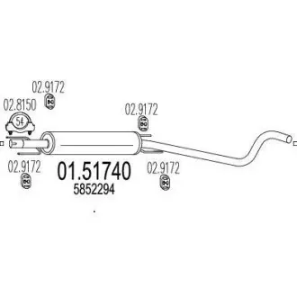 Резонатор MTS 01.51740