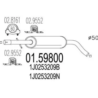 Резонатор MTS 01.59800