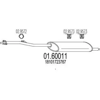 Глушитель MTS 01.60011