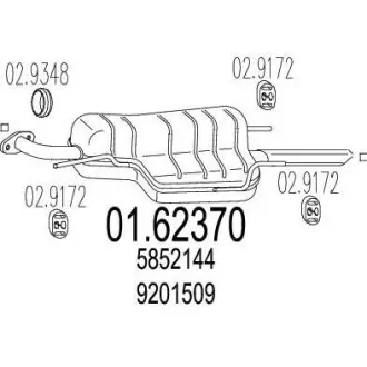 Глушник MTS 01.62370