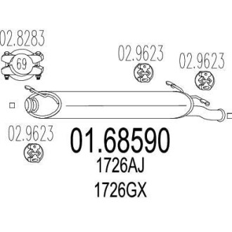 Глушник MTS 01.68590