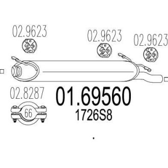 Глушитель MTS 01.69560