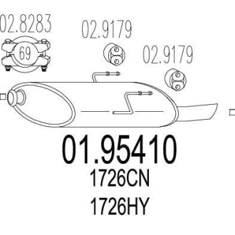 Глушник MTS 01.95410