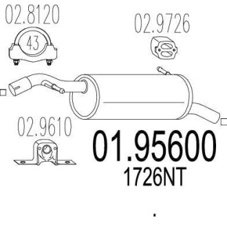 Глушник MTS 01.95600