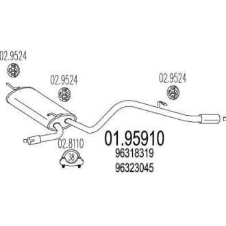 Глушитель MTS 01.95910