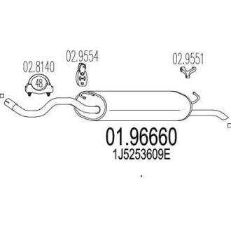 Глушник MTS 01.96660