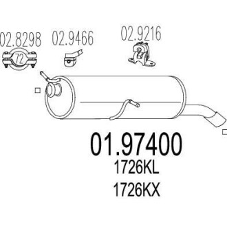 Глушник MTS 01.97400