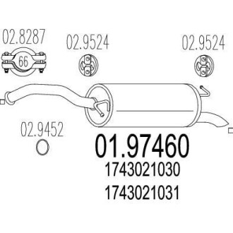 Глушник MTS 01.97460