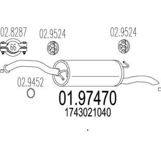 Глушник MTS 01.97470