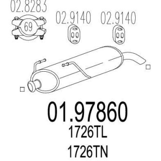 Глушник MTS 01.97860