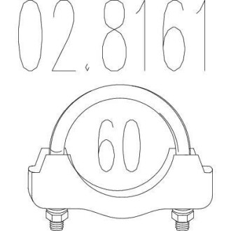 Хомут вихлопної системи MTS 02.8161