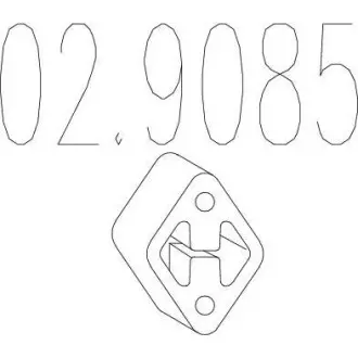 Гумовий елемент кріплення MTS 02.9085