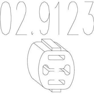 Гумовий елемент кріплення MTS 02.9123