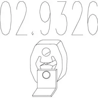 Гумовий елемент кріплення MTS 02.9326