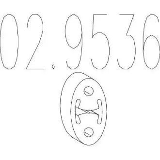 Гумовий елемент кріплення MTS 02.9536