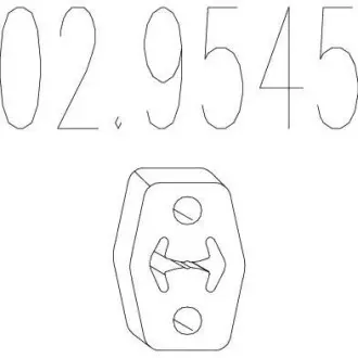 Гумовий кріпильний елемент MTS 02.9545