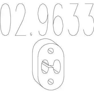 Резиновый крепежный элемент MTS 02.9633
