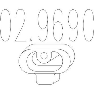 Гумовий кріпильний елемент MTS 02.9690