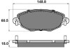 Гальмівні колодки пер. Mondeo III/Jaguar X-TYPE 00- (Bosch) National NP2011 (фото 1)