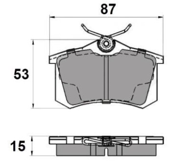 Тормозные колодки зад. Caddy III/IV/Passat/Audi A4/A6 (Lucas) National NP2037