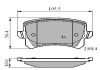 Тормозные колодки зад. Passat 05-/Sharan 10-/Tiguan 07- National NP2616 (фото 1)