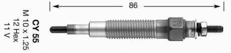 Свічка розжарювання NGK 3861