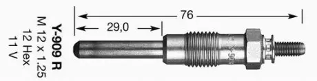 Свеча накаливания NGK 4602