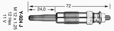 Свеча накаливания NGK 7906