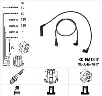 Кабель запалювання NGK RC-EM1207