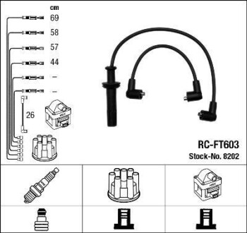 Кабель зажигания NGK RC-FT603