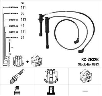 Кабель запалювання NGK RC-ZE32B