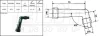Трубка свічки запалювання, кут: 102°, довга, різьба: 10/12мм, з&quot;єднання: гвинт, корпус: ебонітовий, колір трубки: чорн HONDA CB 1000/1000 (Pro Link)/1000F/1000K (Goldwing)/1000LTD (Goldwing)/1100 (Gol NGK XD05F (фото 1)