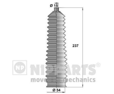 Пыльник рулевого механизма NIPPARTS J2840304