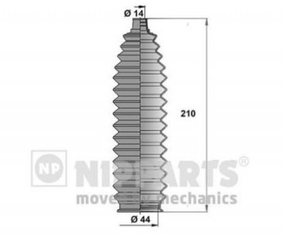 Пыльник рулевого механизма NIPPARTS J2842011