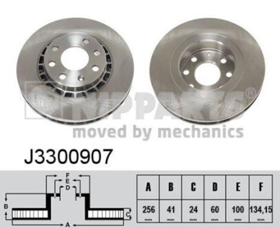 Тормозной диск NIPPARTS J3300907