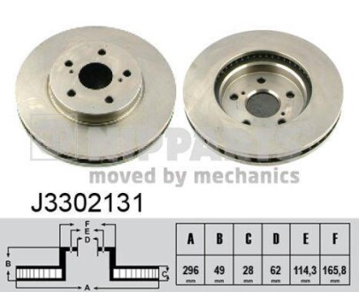 Тормозной диск NIPPARTS J3302131