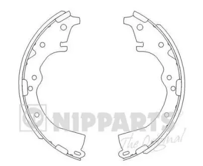 Гальмівні колодки NIPPARTS J3502022