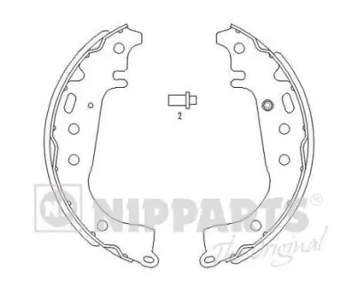 Тормозные колодки NIPPARTS J3502071