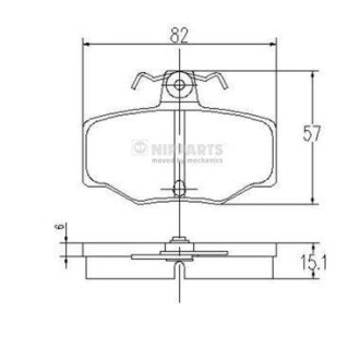 Тормозные колодки NIPPARTS J3611031