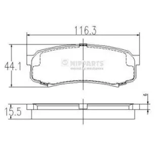 Тормозные колодки NIPPARTS J3612010