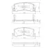Тормозные колодки задние (15.0mm) Toyota Carina II 2.0 GLi (диск 14&quot;); Camry 88- NIPPARTS J3612013 (фото 1)