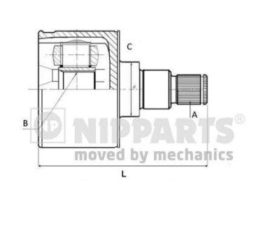 ШРУС NIPPARTS N2834002