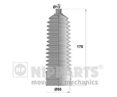 Пильовик кермового механізму NIPPARTS N2844028