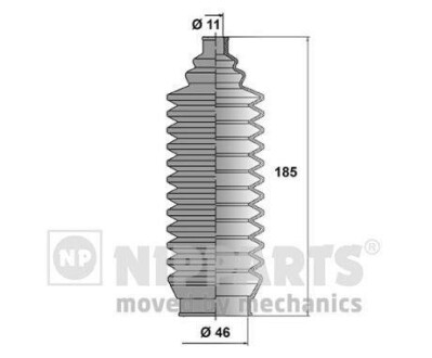 Пыльник рулевого механизма NIPPARTS N2845004