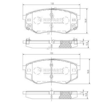 Тормозные колодки NIPPARTS N3600545