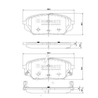 Гальмівні колодки NIPPARTS N3600551