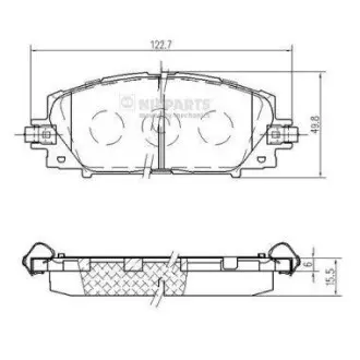 Тормозные колодки NIPPARTS N3602148