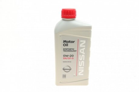 Масло 0W20 Motor Oil (1L) (SN/GF-5) NISSAN КЕ90090133