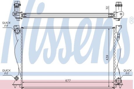 Радiатор NISSENS 60234A